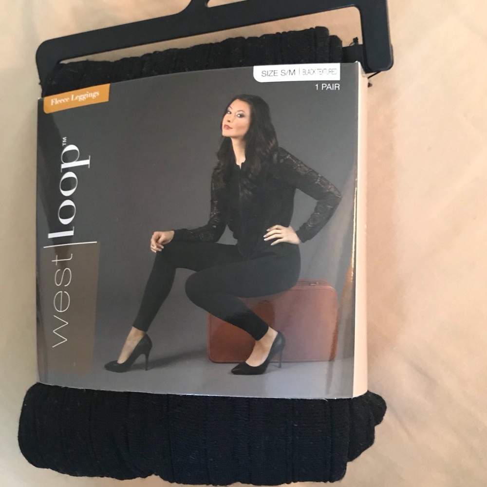 🍀 west loop fleece leggings black